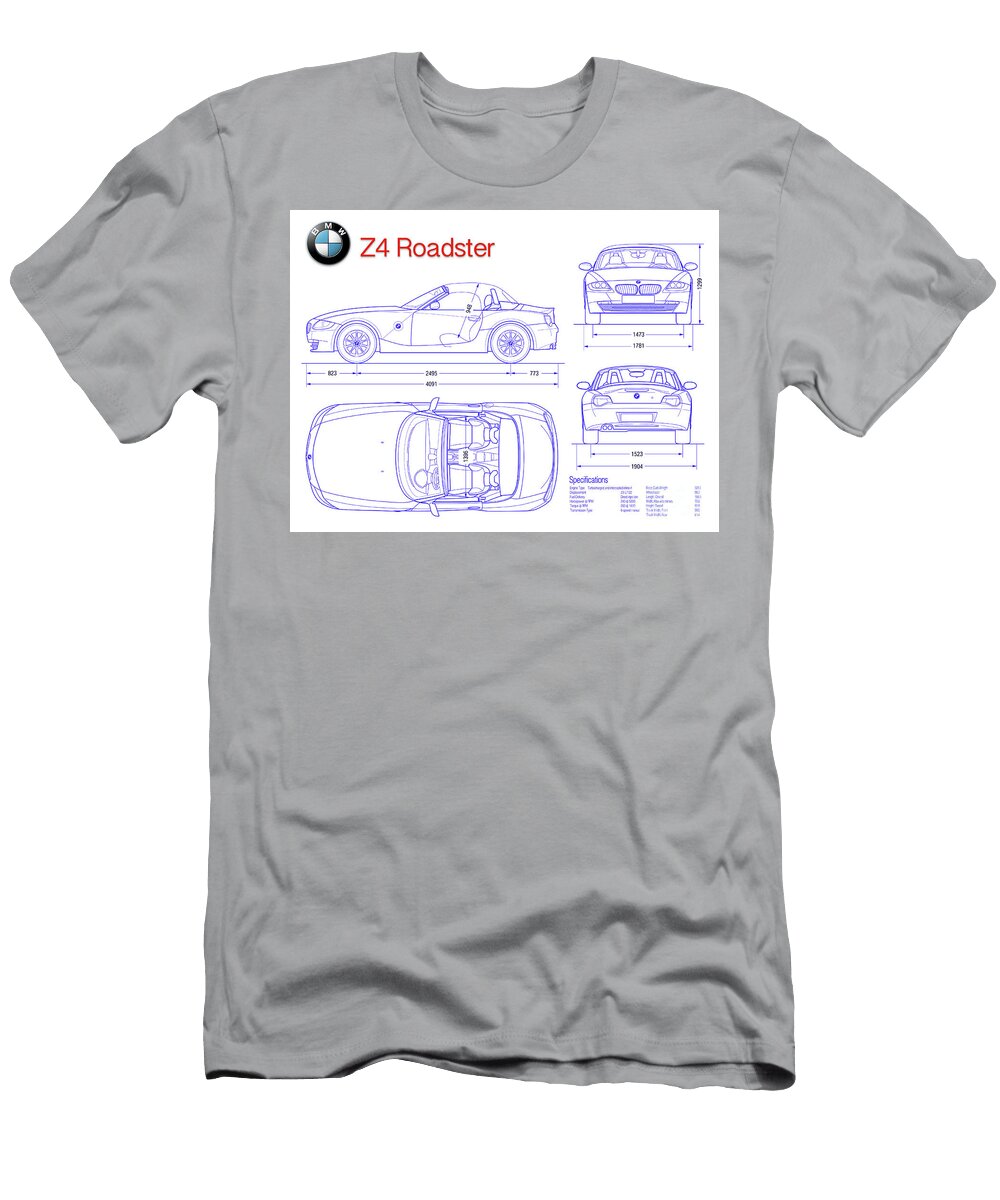 BMW Z4 Blueprint Jon Neidert T-Shirt