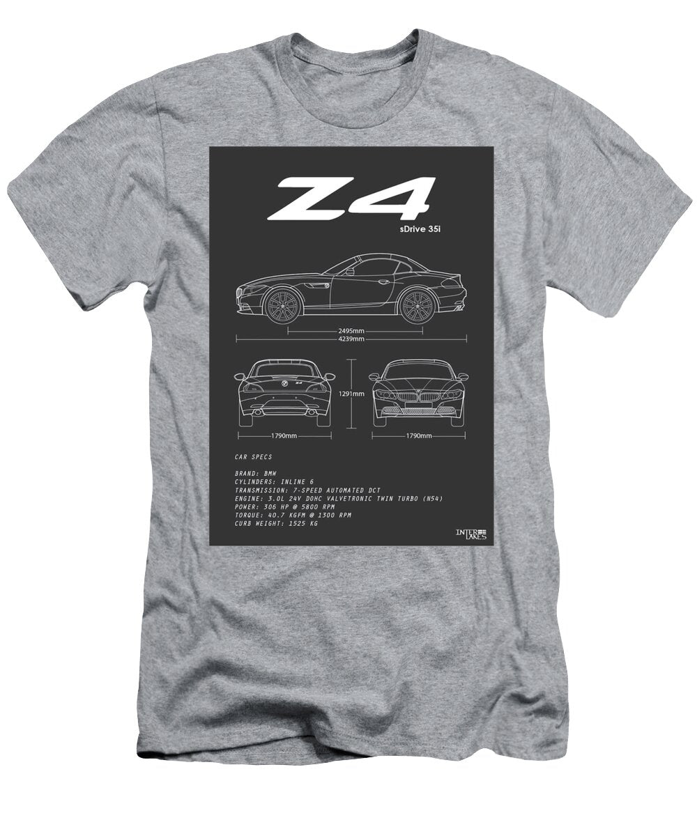 BMW Z4 Sdrive E85 35i Roadster Z Series Blueprint Interlakes Interlakes T-Shirt