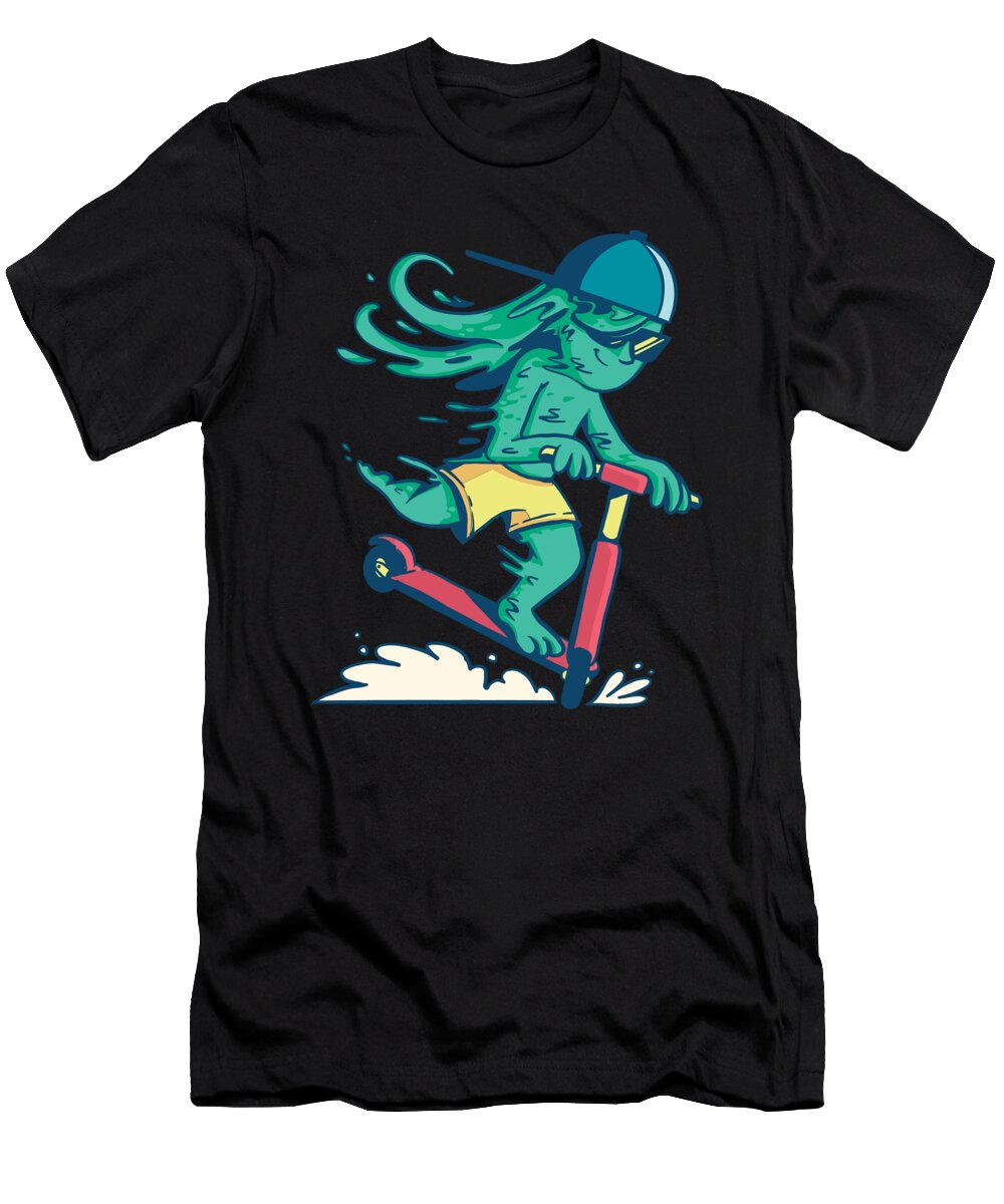 Booger Scooter Cool Scooting Booger Designed By Vexels T-Shirt