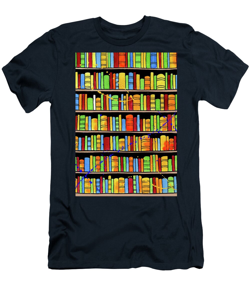 Bookcase Andrew Hitchen T-Shirt