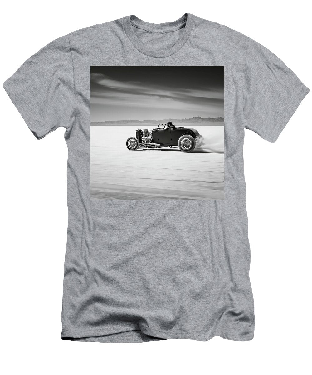 Boom Flies Hotrod Roadster on Bonneville Salt Flats Yo Pedro T-Shirt
