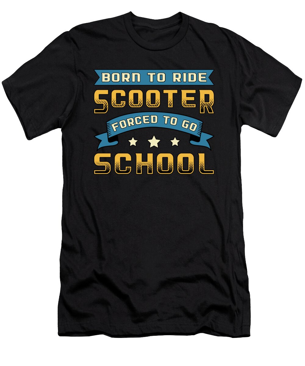 Born to Ride Scooter Driver E Scooter Vintage Tshirtconcepts Marvin Poppe T-Shirt