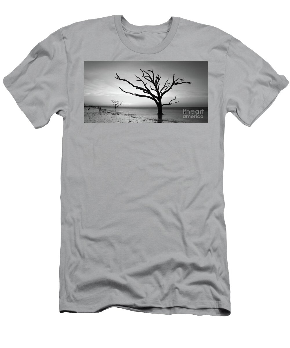 Botany Bay Beach At Dawn Bw Michael Ver Sprill T-Shirt
