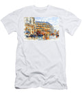 Boulevard Des Italiens Paris Evening Watercolor Cityscape Marian Voicu T-Shirt