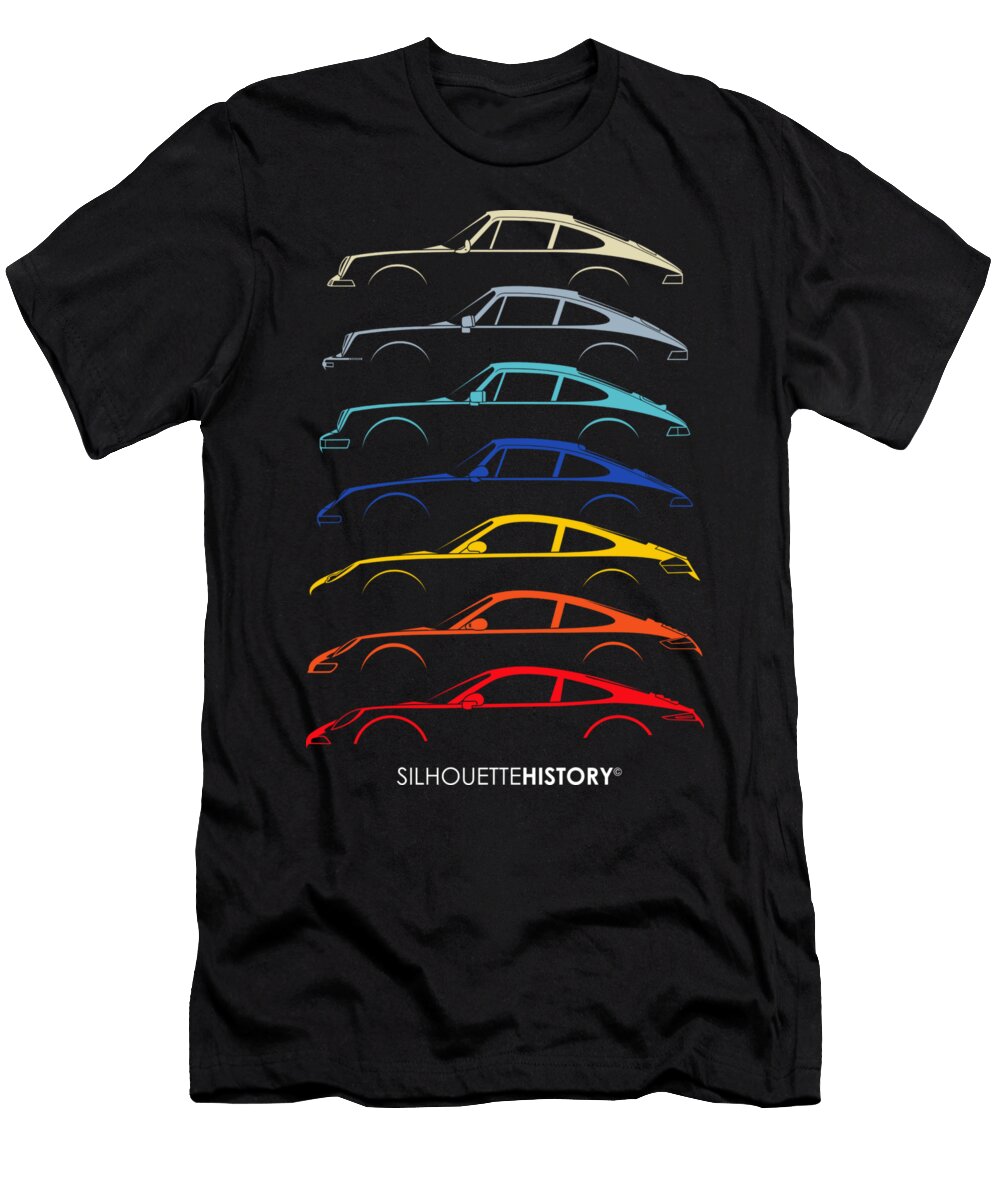 Boxer Sports Car Silhouettehistory Gabor Vida T-Shirt