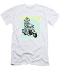 Boy in Space Helmet on Motorbike Csa Images T-Shirt