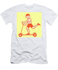 Boy on a Scooter Csa Images T-Shirt