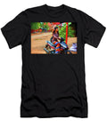 Bright Color Cambodian Woman Scooter Chuck Kuhn T-Shirt