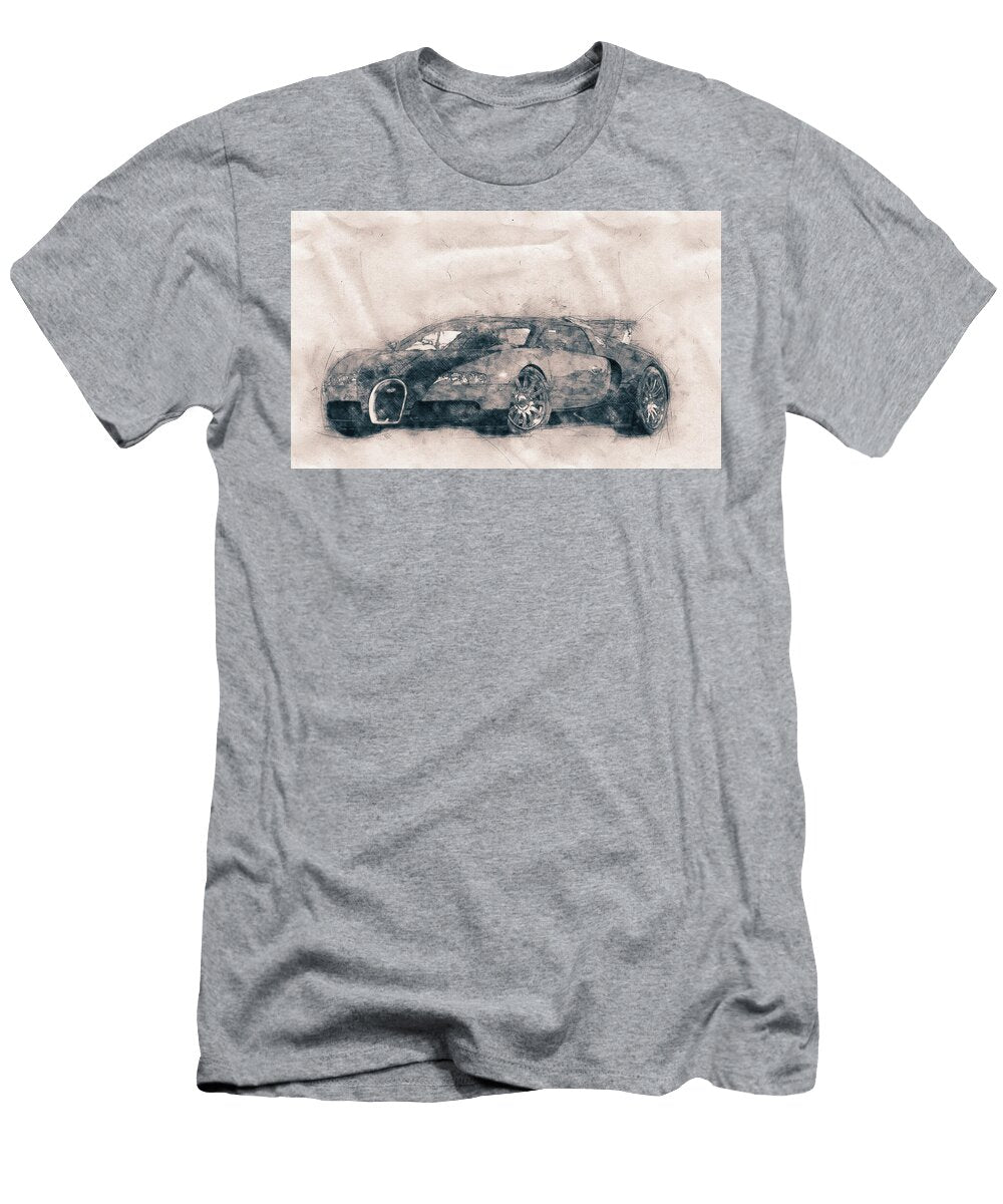 Bugatti Veyron Eb 164 Sports Car Automotive Art Car Posters Studio Grafiikka T-Shirt