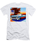 Buick Lowrider Convertible Brown USA Flag Oil Paint Colorful Sun Edgar Dorice T-Shirt