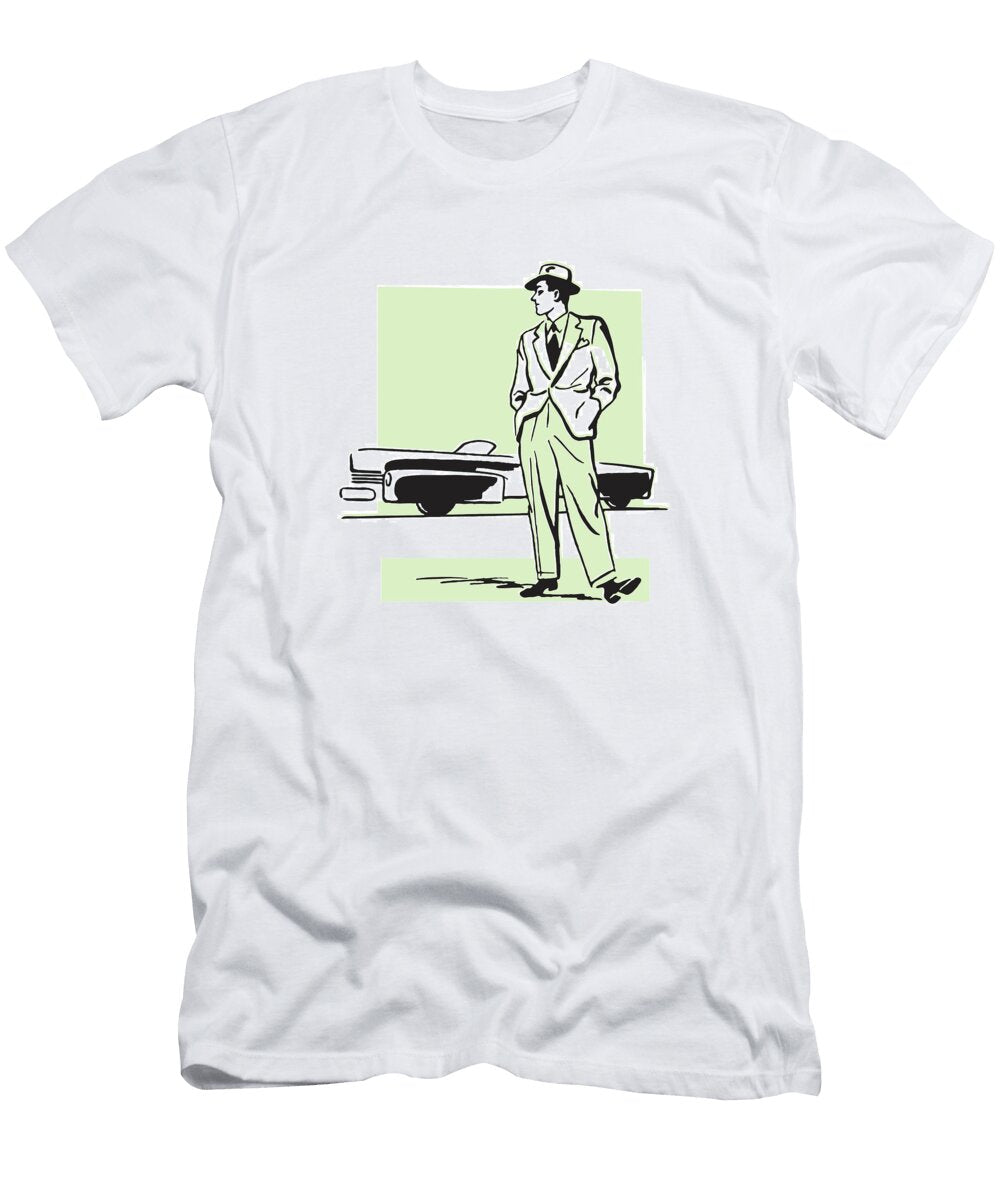 Businessman Facing a Car Csa Images T-Shirt