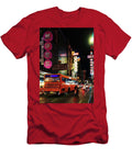 Bustling Nightlife in a Neon Citybangkok China Town Street At Night with Bus Travel Poster Art Print T-Shirt