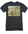 Cacodemon Attacking the Savages From Americae Tertia Pars Theodor De Bry T-Shirt