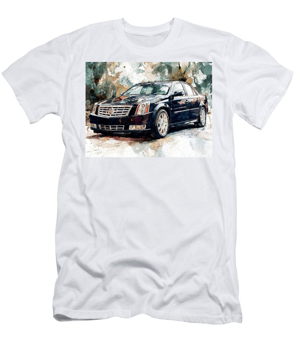 Cadillac Cts 2003 Sedan Luxury Car Artistic Car Stunning Luxury Car Illustration Hollie Love T-Shirt
