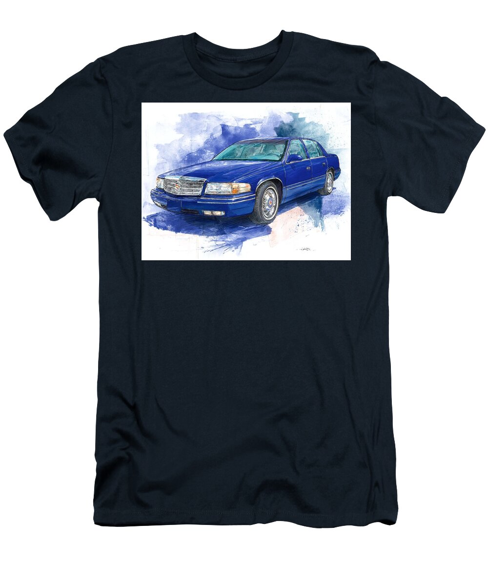 Cadillac Deville 2000 Sedan Vintage Car Classic Design Majestic Vintage Sedan Hollie Love T-Shirt