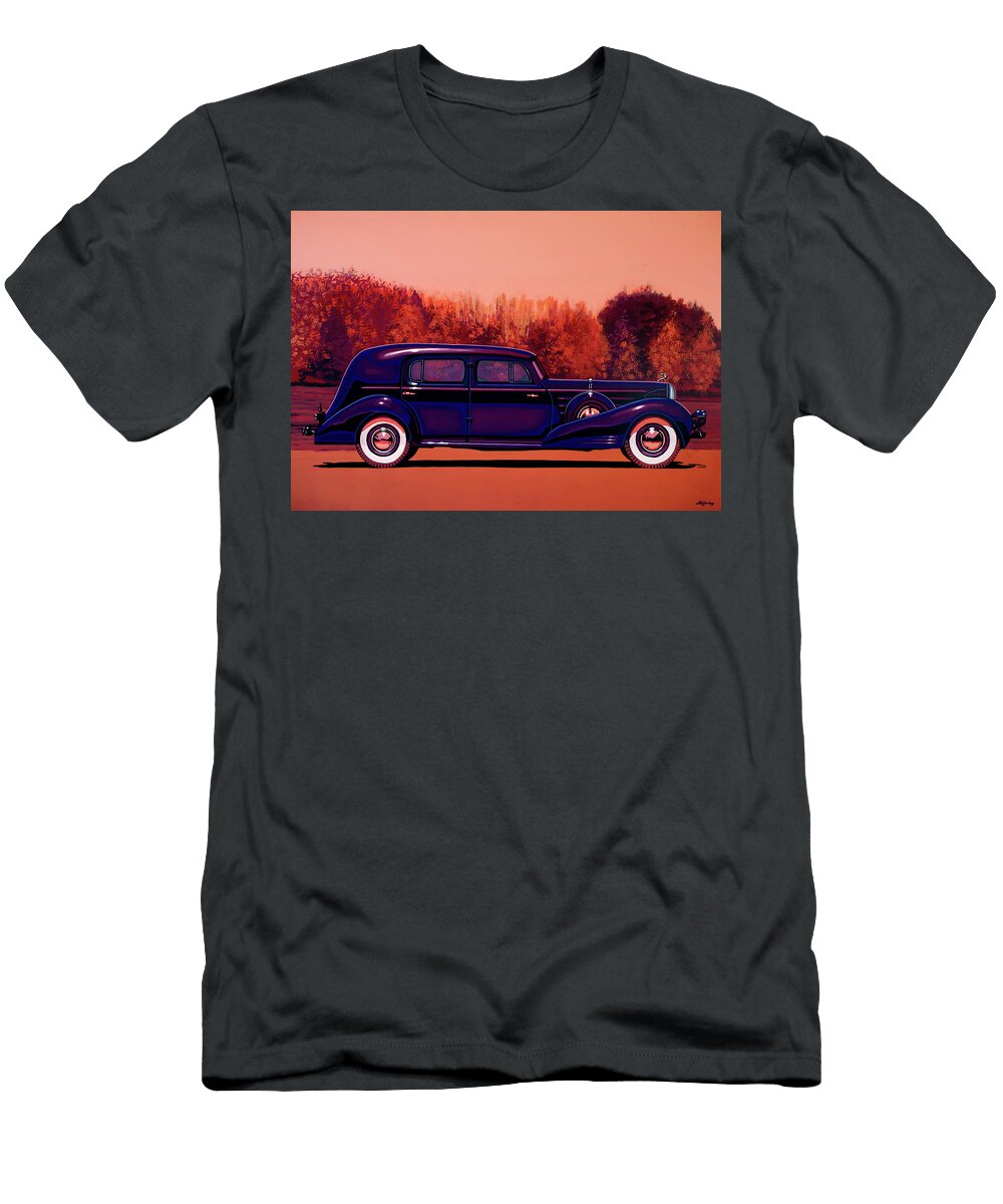Cadillac V16 Custom Imperial 1937 Painting Paul Meijering T-Shirt