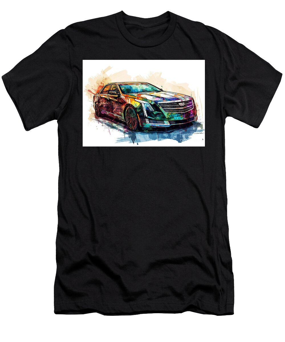 Cadillac Xts Auto Vibrant Colors Clark Leffler T-Shirt