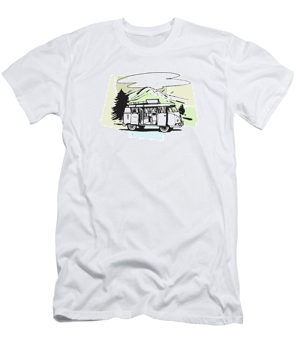 Camper in the Mountains Csa Images T-Shirt
