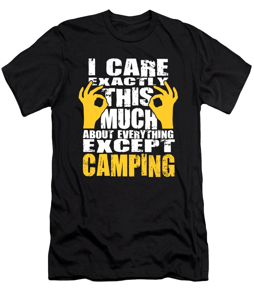 Camping Lover Cares That Much Quote Dusan Vrdelja T-Shirt