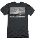 Canadian Rockies Mid Winter Black and White Adam Jewell T-Shirt