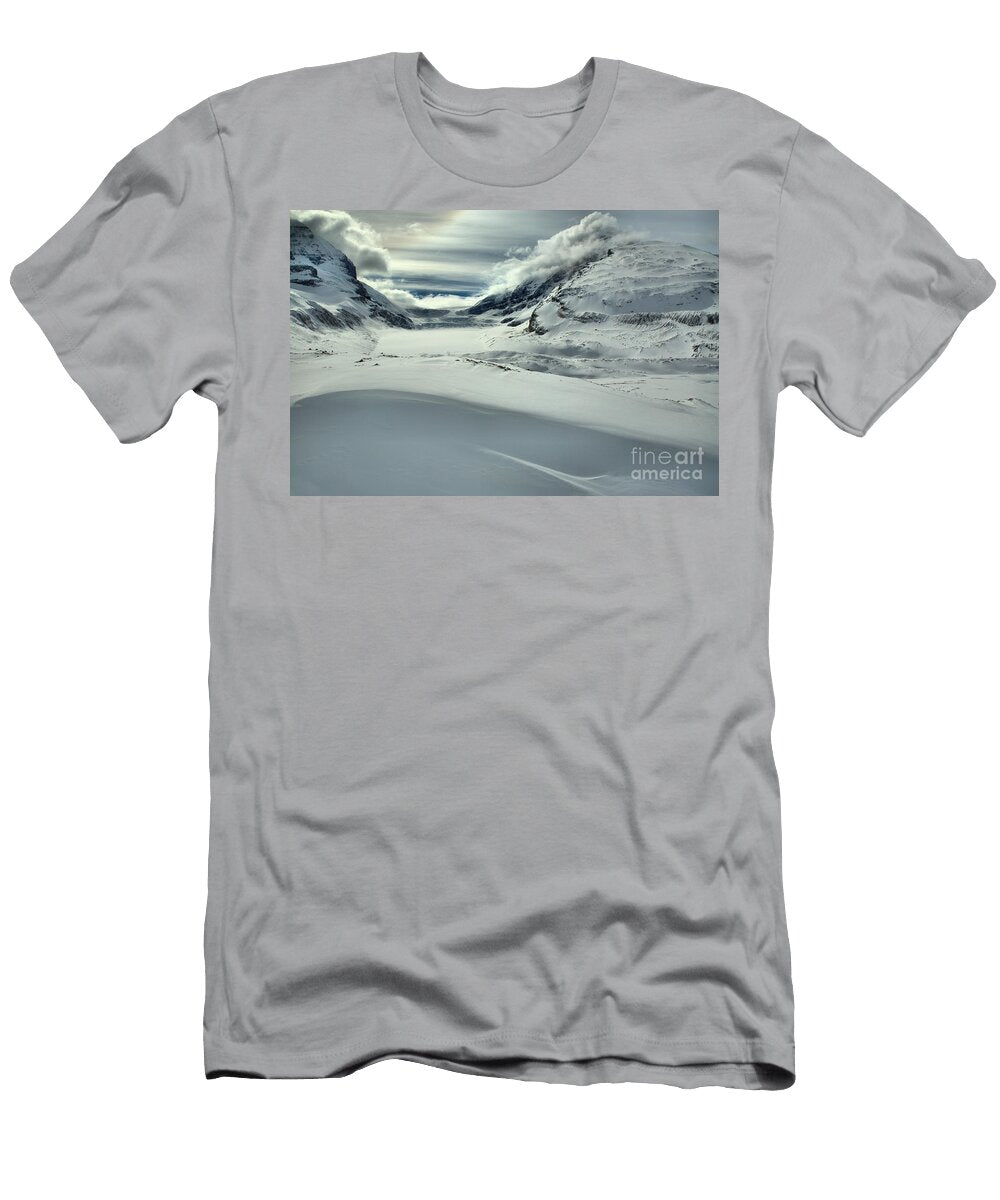 Canadian Rockies Winter Curves and Mountains Adam Jewell T-Shirt