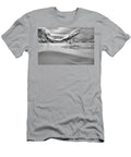 Canadian Rockies Winter Curves and Mountains Black and White Adam Jewell T-Shirt