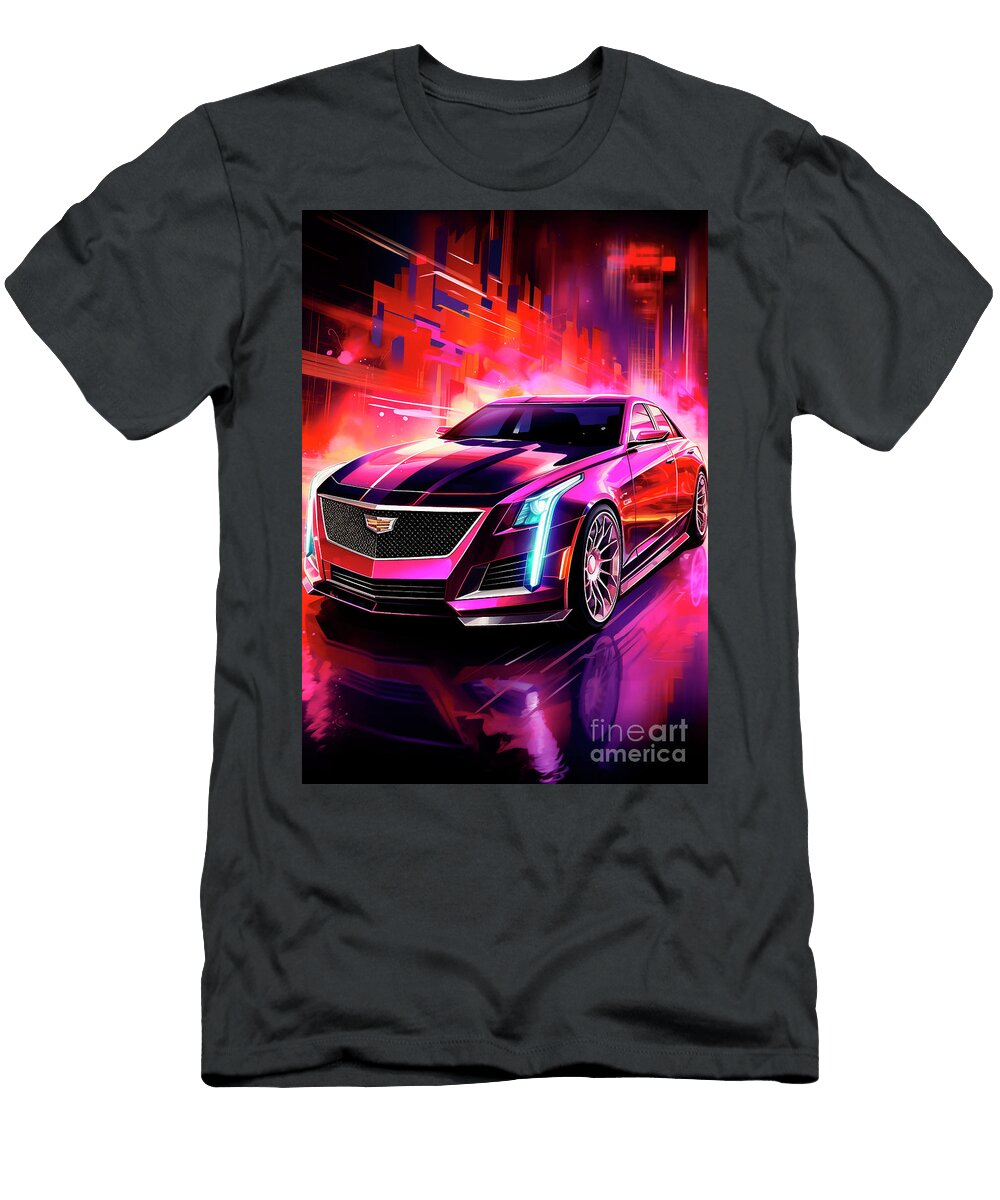 Car 048 Cadillac Cts Retro Revival Rides Clark Leffler T-Shirt