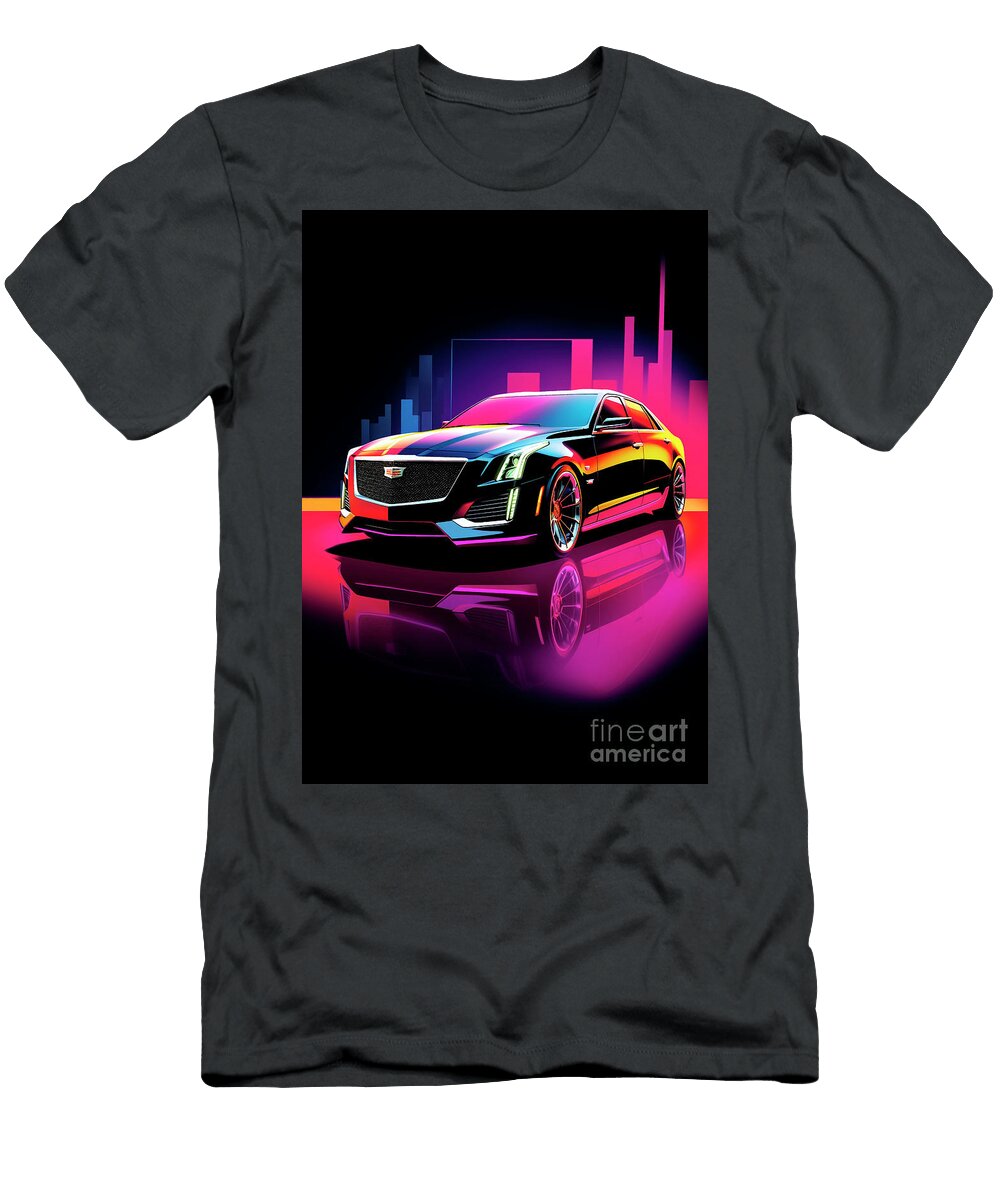 Car 050 Cadillac Cts Retro Revival Rides Clark Leffler T-Shirt