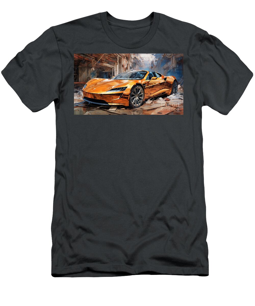 Car 2132 Tesla Roadster Clark Leffler T-Shirt