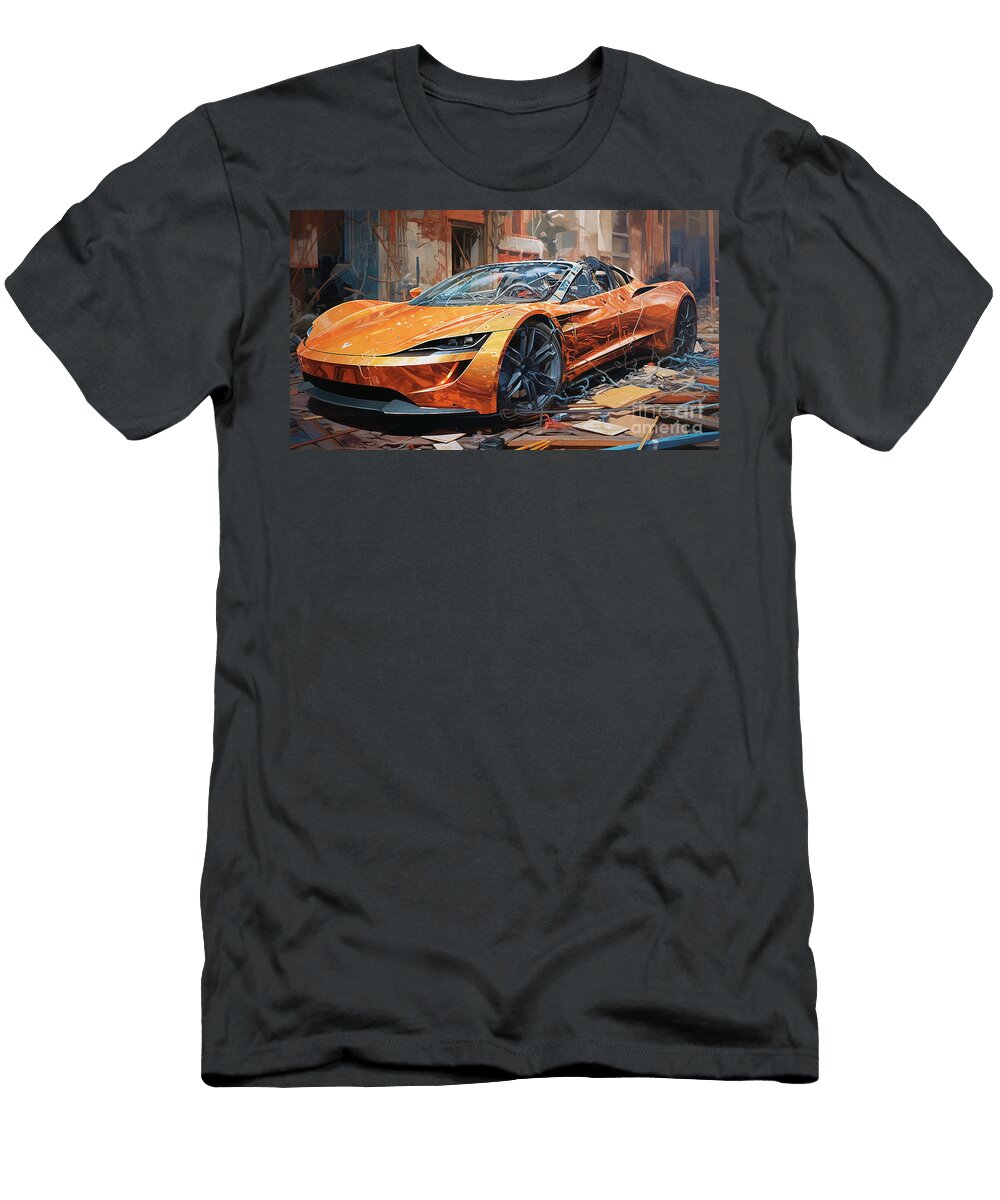 Car 2566 Tesla Roadster Clark Leffler T-Shirt