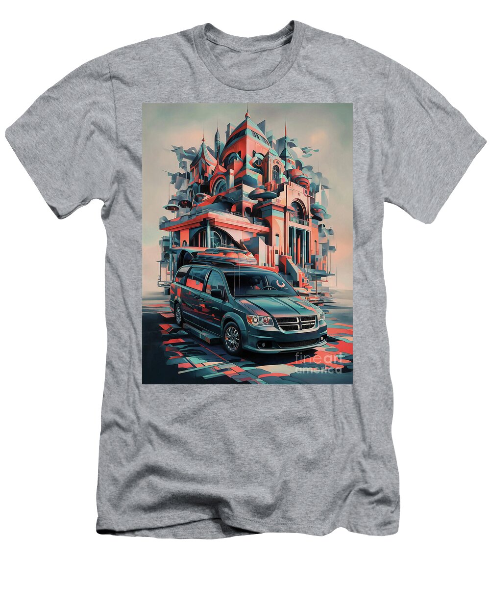 Car Dodge Grand Caravan Abstract Surrealism Lowell Harann T-Shirt