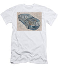 Car Engineering Lincoln Mkz 2007 Sedan Mechanical Design Car Engine Blueprint Art Hollie Love T-Shirt