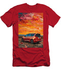 Car for Man Chrysler Pacifica with a Fiery Sunset Backdrop Gift for Husband Destiney Sullivan T-Shirt