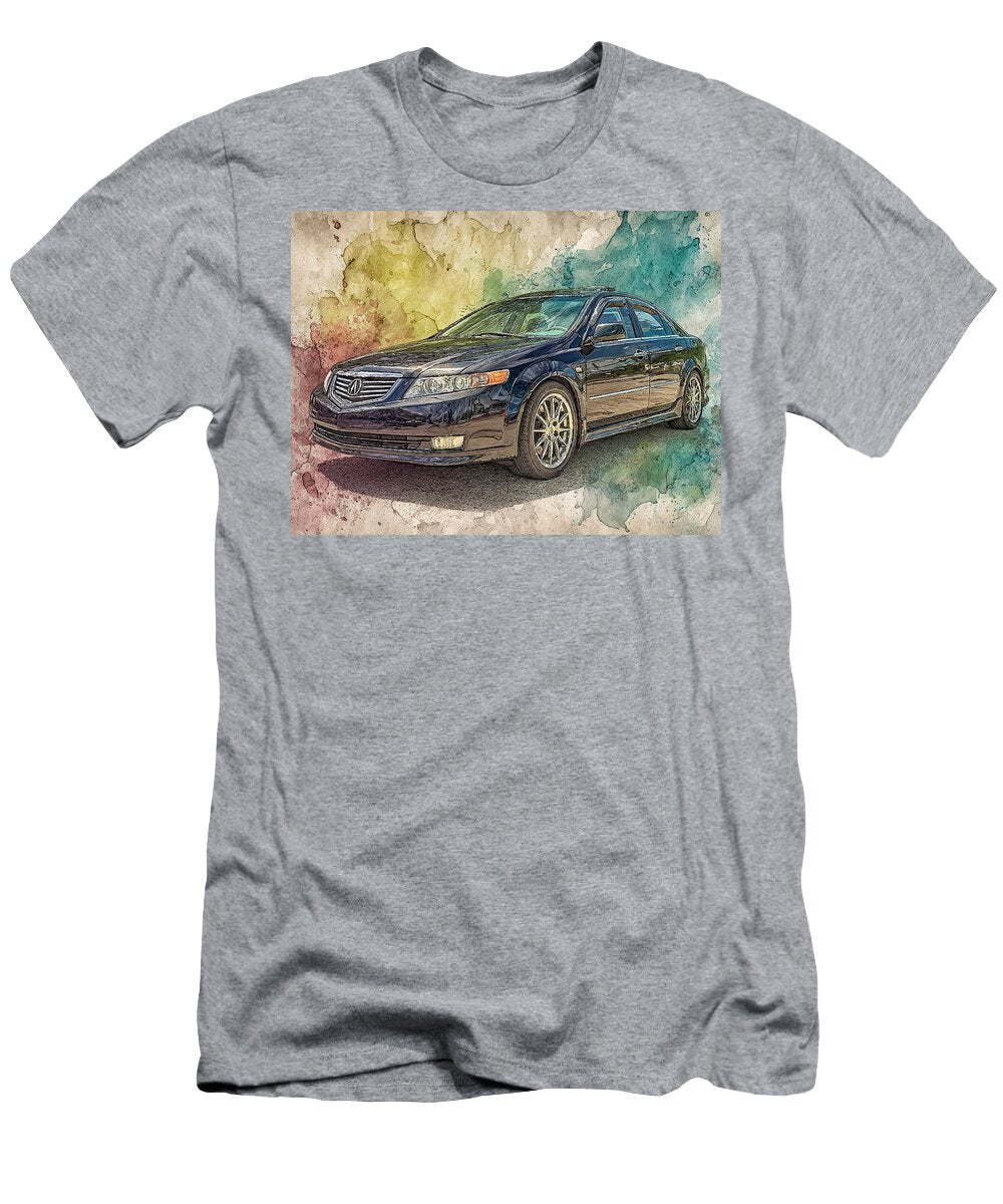 Car Illustration Acura Rl 2005 Sedan Artistic Vehicle Artistic Car Illustration Hollie Love T-Shirt