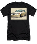 Car Illustration Acura Rl 2005 Sedan Custom Car Beige Car Illustration Hollie Love T-Shirt