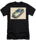 Car Illustration BMW 5 Series 2003 Sedan Vintage Automobile Elegant Vintage Car Drawing Hollie Love T-Shirt