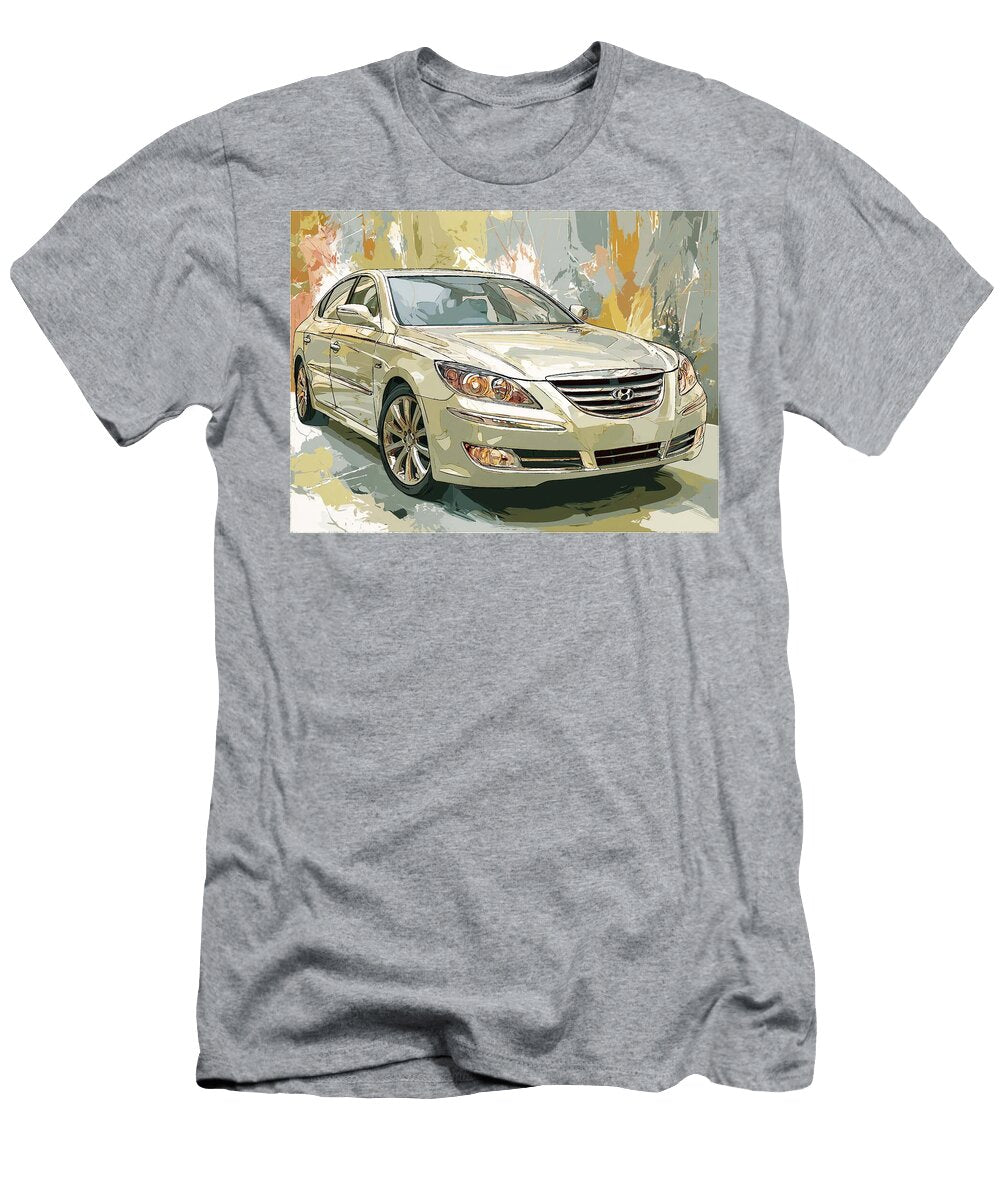 Car Illustration Hyundai Azera 2006 Sedan Modern Vehicle Stylish Car Artwork Hollie Love T-Shirt