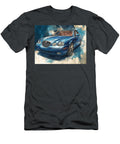 Car Illustration Jaguar X Type 2003 Sedan Artistic Vehicle Blue Car Artistic Illustration Hollie Love T-Shirt