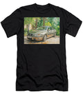 Car in a Lush Garden Saab 9 5 2003 Sedan Summer Scene Outdoor Car Parked Car in Summer Garden Hollie Love T-Shirt