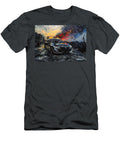 Car in a Post Apocalyptic City a Dramatic Painting Clark Leffler T-Shirt