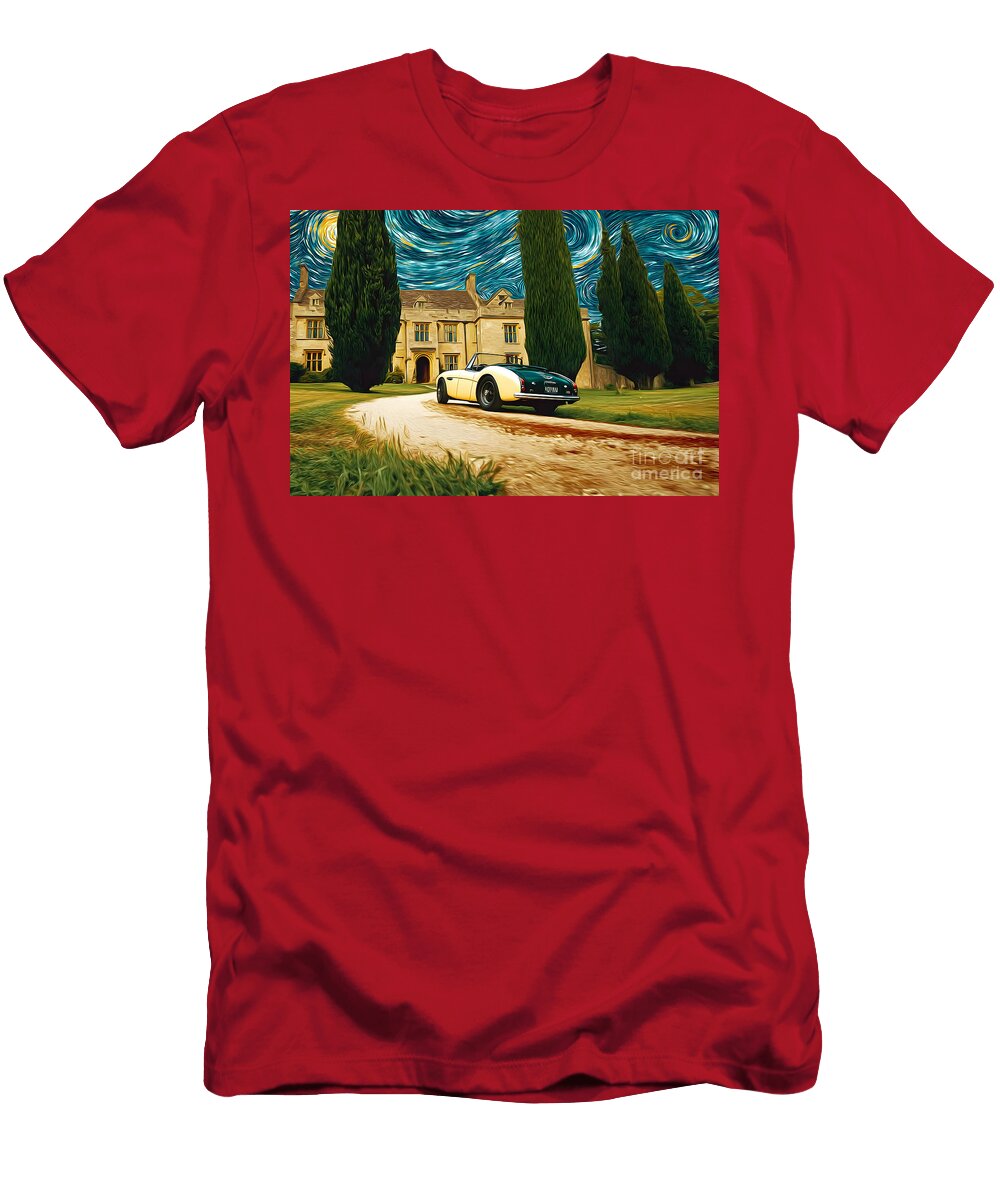 Car on Country Estate Drive Olfactoart Studio T-Shirt