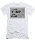 Car Vehicle Geometric Auto Monochrome Sketch Pencil Justy Subaru Minimal Clint Mclaughlin T-Shirt