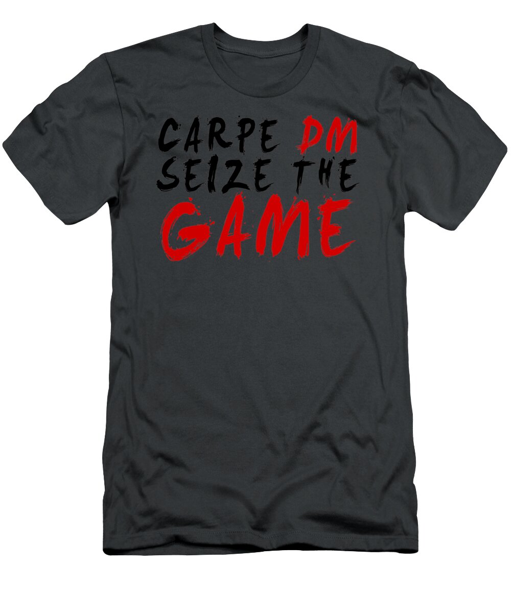 Carpe Dm Seize the Game Dungeons Amp Dragons White Palmer T-Shirt