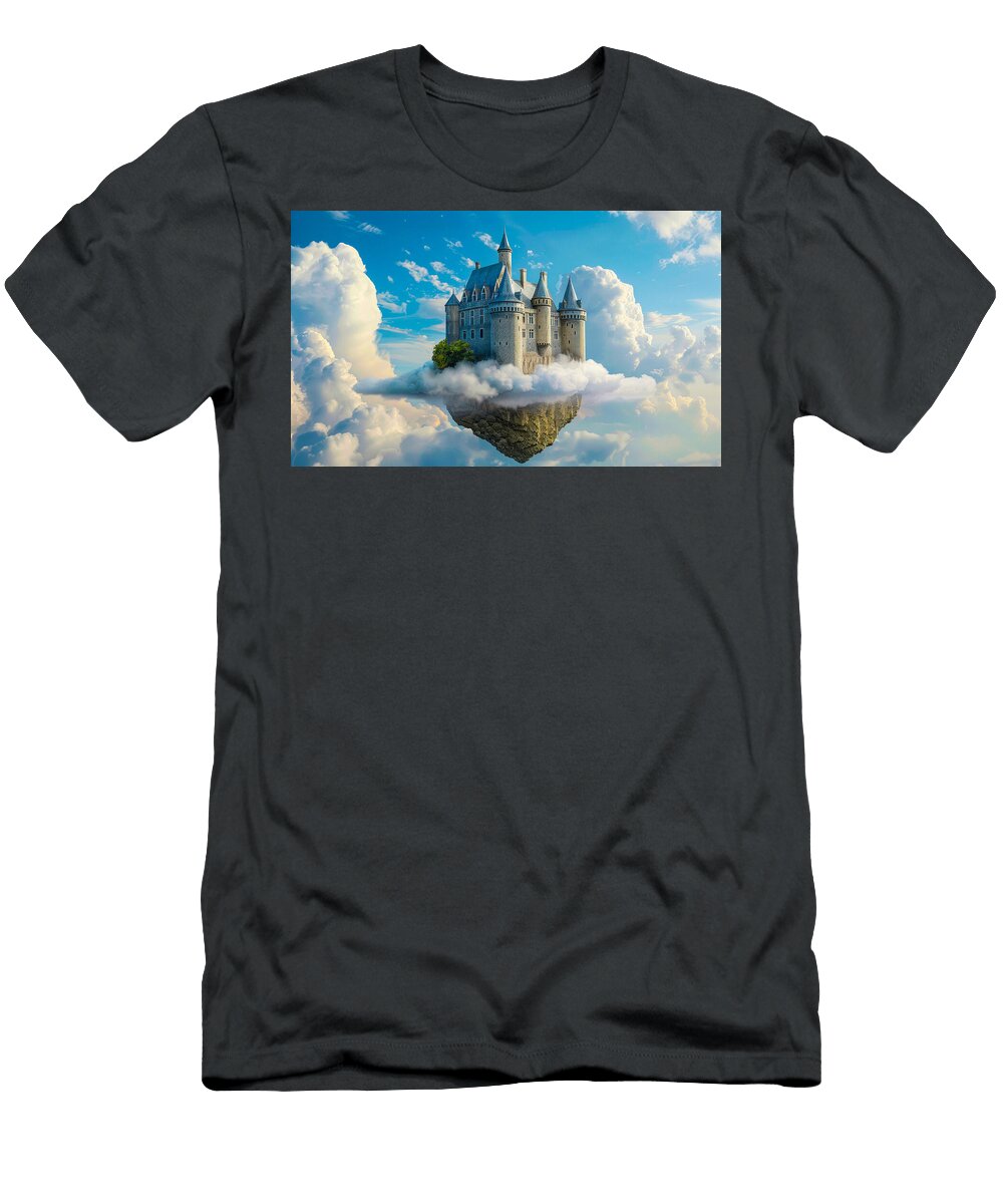 Castle Floating in the Clouds Garry Gay T-Shirt
