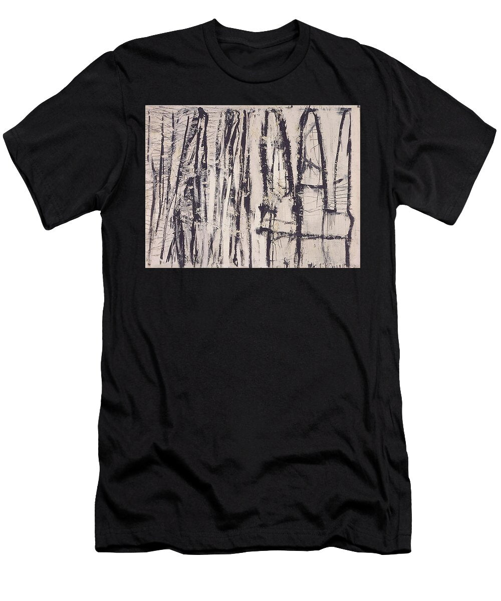 Chaotic Strokes and Subtle Hues Cy Twombly Monochrome Muse T-Shirt