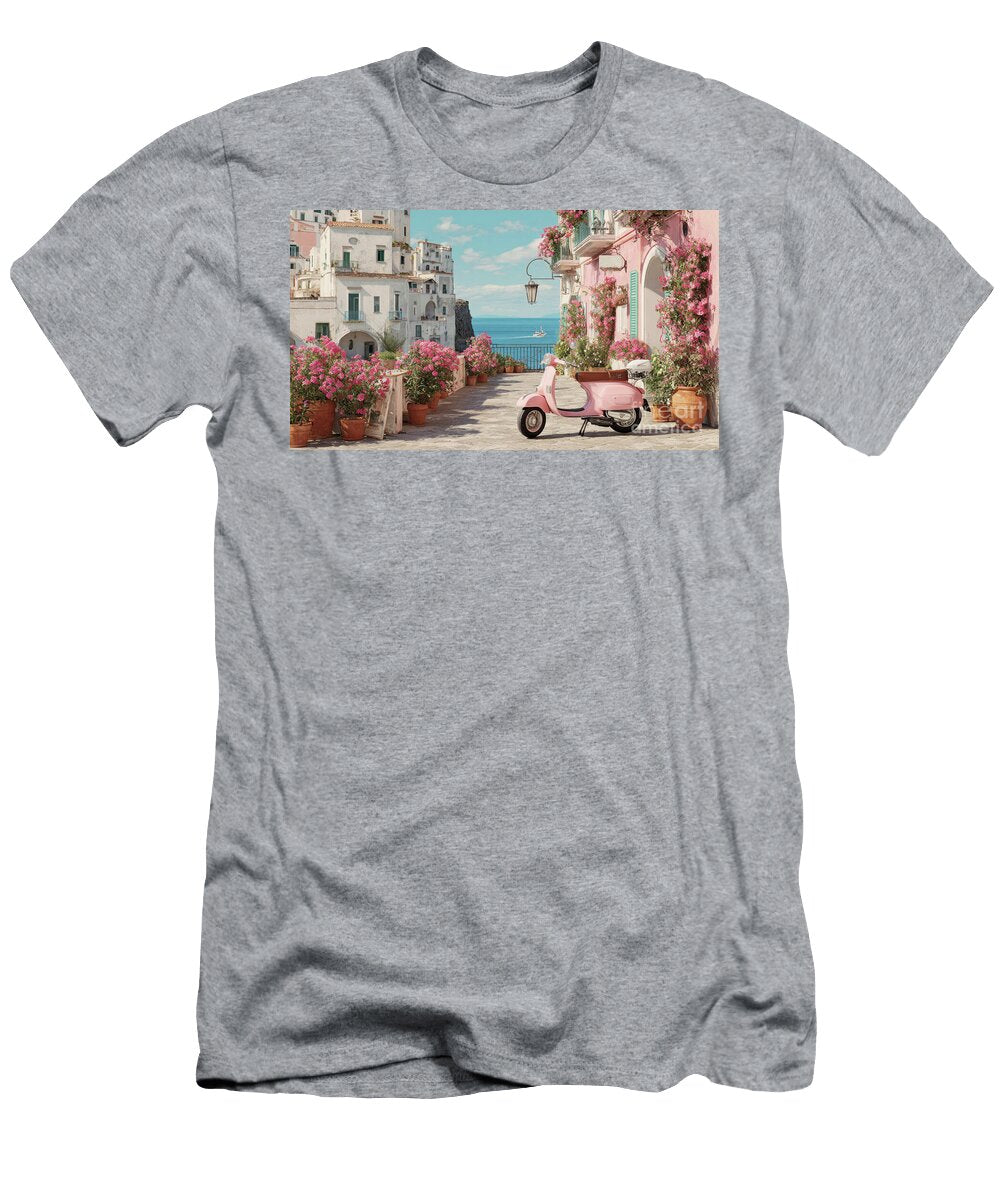 Charming Coastal Street in Italy Beautiful Things T-Shirt