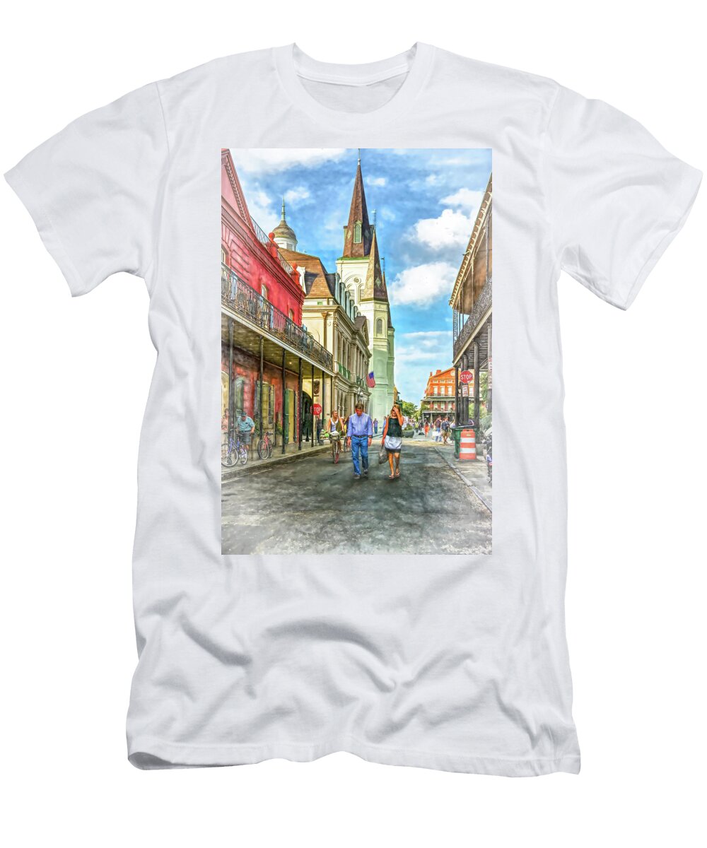 Chartres St in the French Quarter 4 Paint Steve Harrington T-Shirt