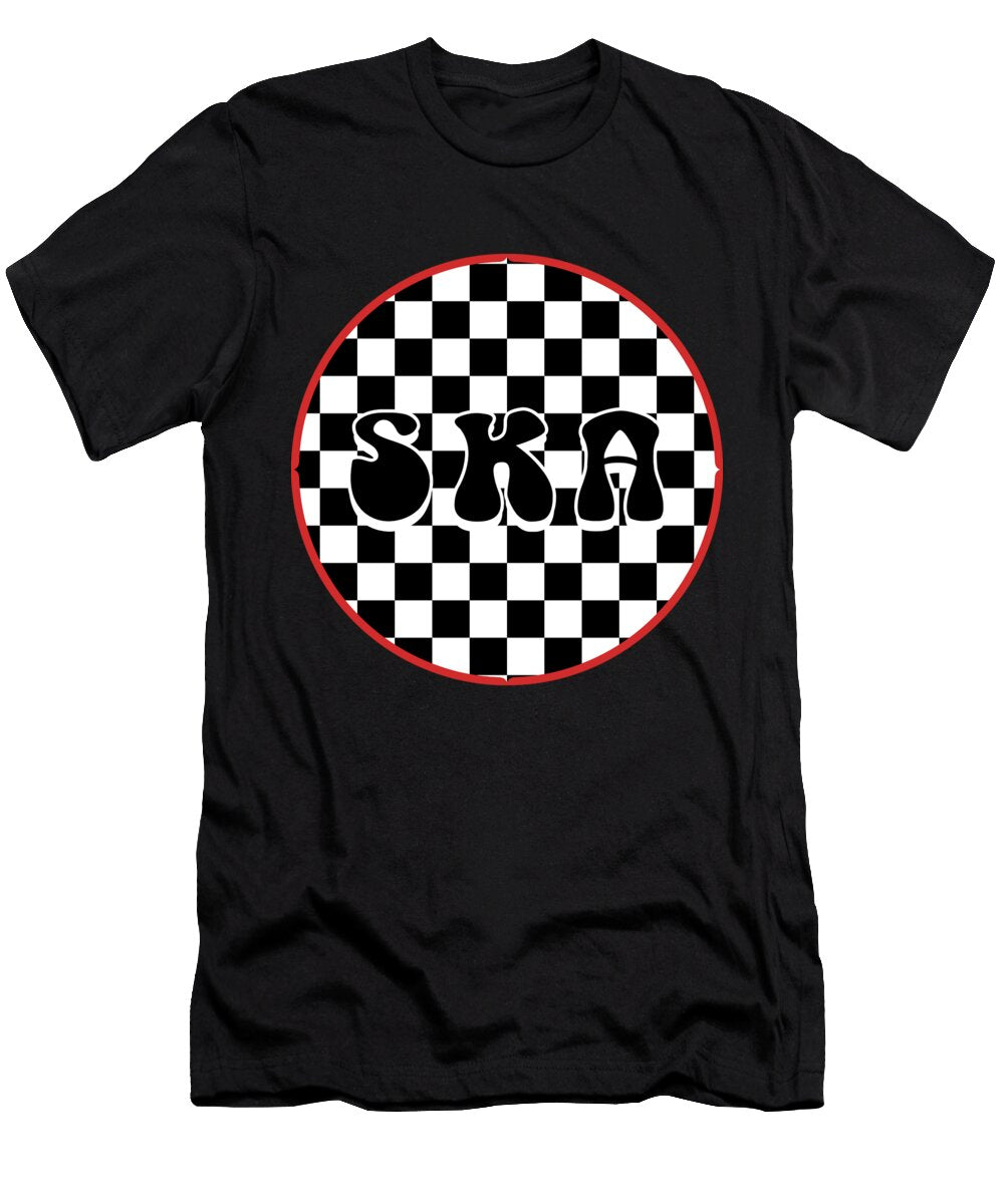 Checkerboard Ska Rounded Red Nobodys Hero T-Shirt
