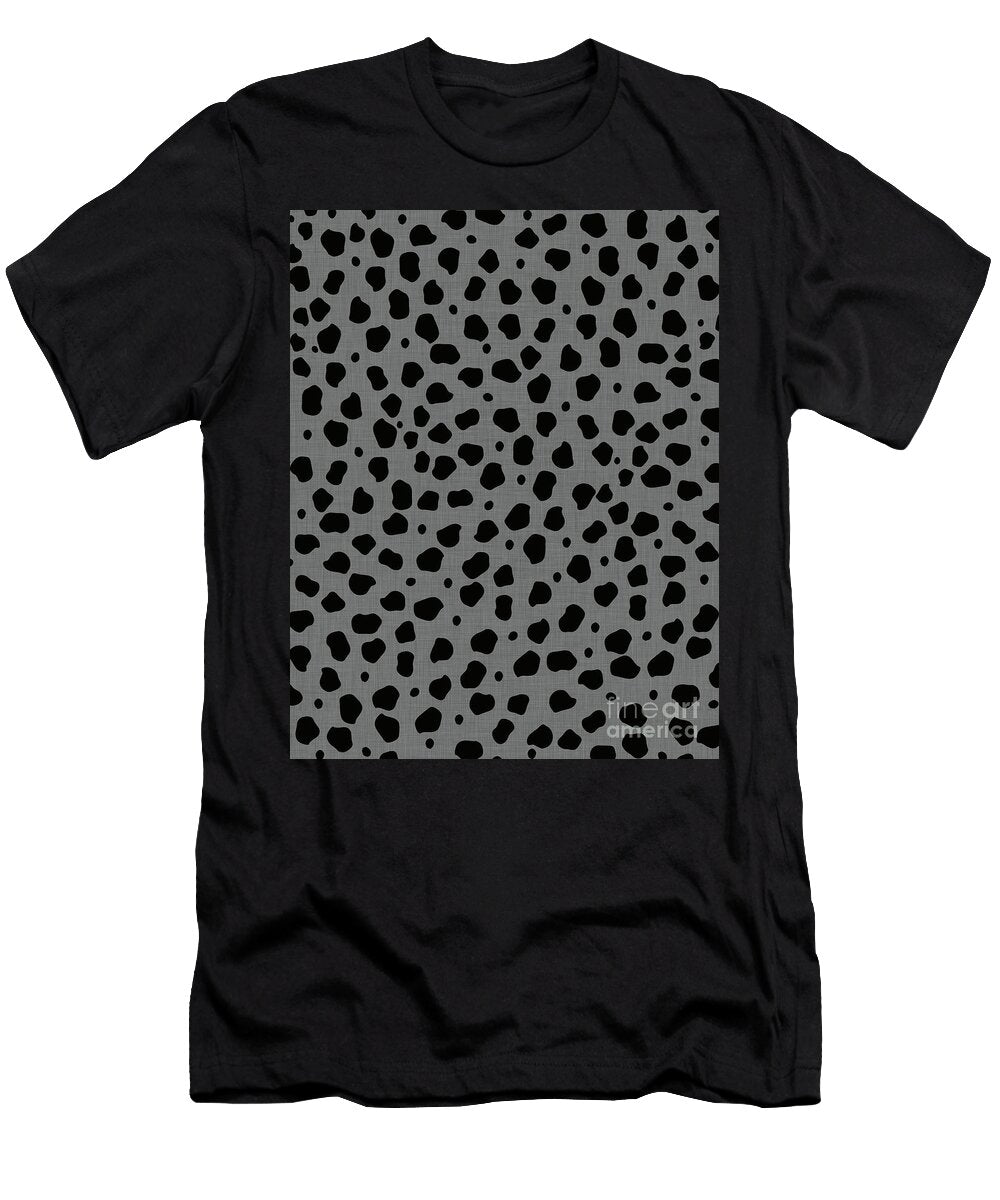 Cheetah Animal Black Gray 1 Pattern Decor Art Anitas and Bellas Art T-Shirt