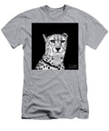Cheetah Face Portrait Close Up Square Black and White Dmr Filho T-Shirt